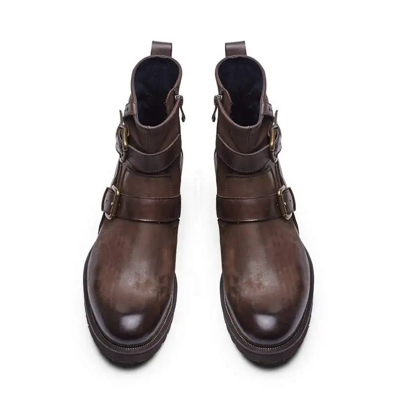 Mujer E Señoras brown Otoño Cuero Tobillo Nb279 Las La Femenino De Botas Black Pu Sapato Invierno Moda tYwSnq