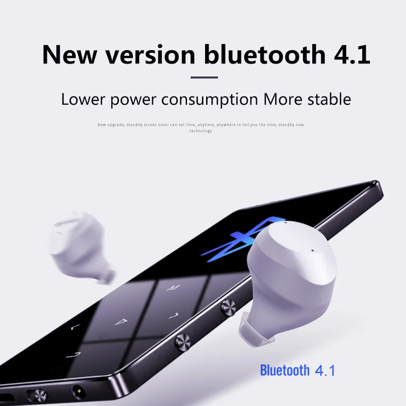 IQQ сенсорный экран 16 Гб MP3 плеер с Bluetooth и динамик Портативный Walkman Fm/радио для
