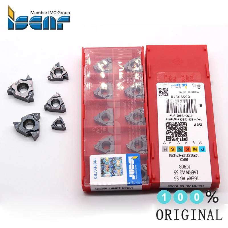 

10PCS 16IRM AG60 16IRM AG55 internal Thread Turning Tool Tungsten Carbide CNC insert carbide lathe tools