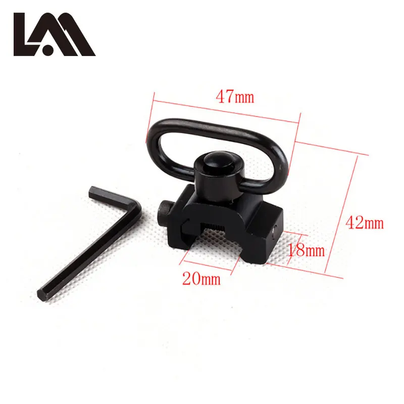 Airsoft Quick Release отсоединения QD антабка Тактические Слинг петли с 20 мм рейку Пикатинни для пистолет винтовка пушка