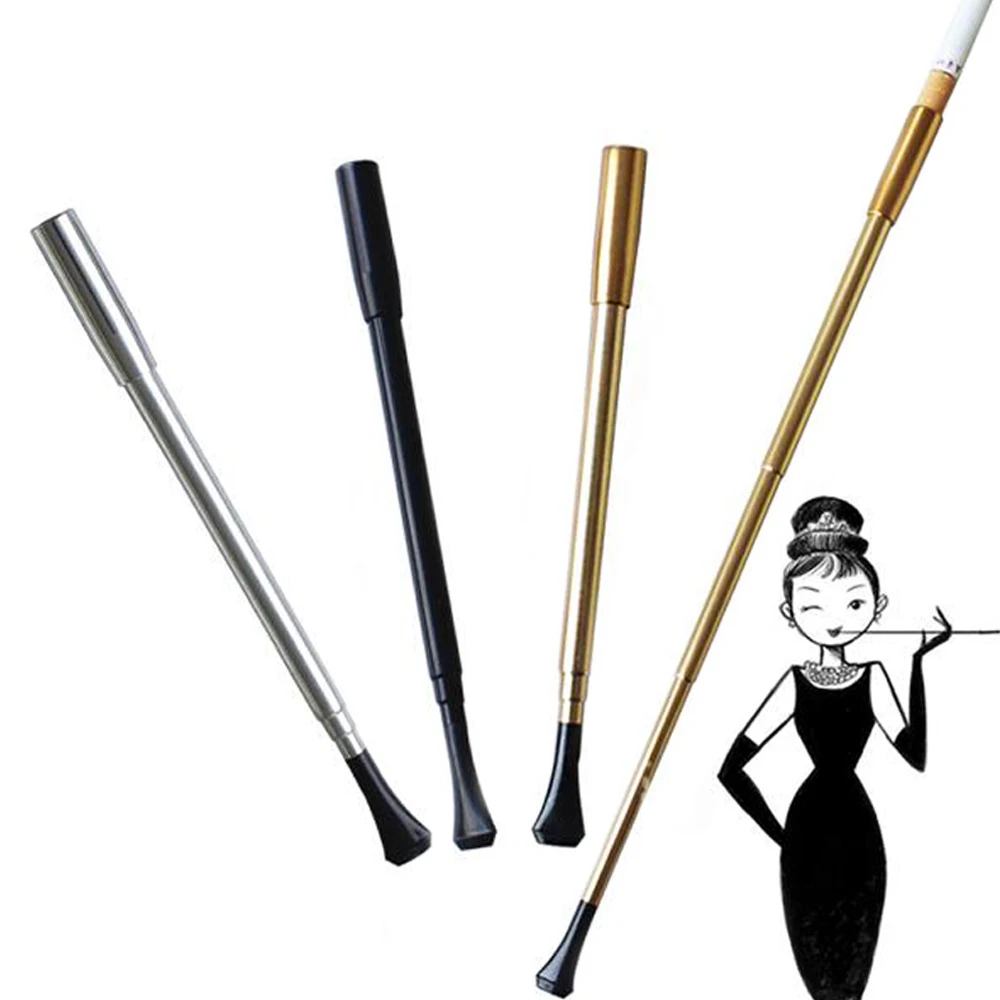 Women's Long Series Retractable Vintage Cigarette Holder Smoking Pipe