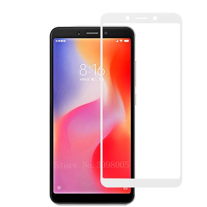 Защита для экрана Xiaomi Redmi 6A закаленное стекло защита 6 A Redmi6A полное покрытие