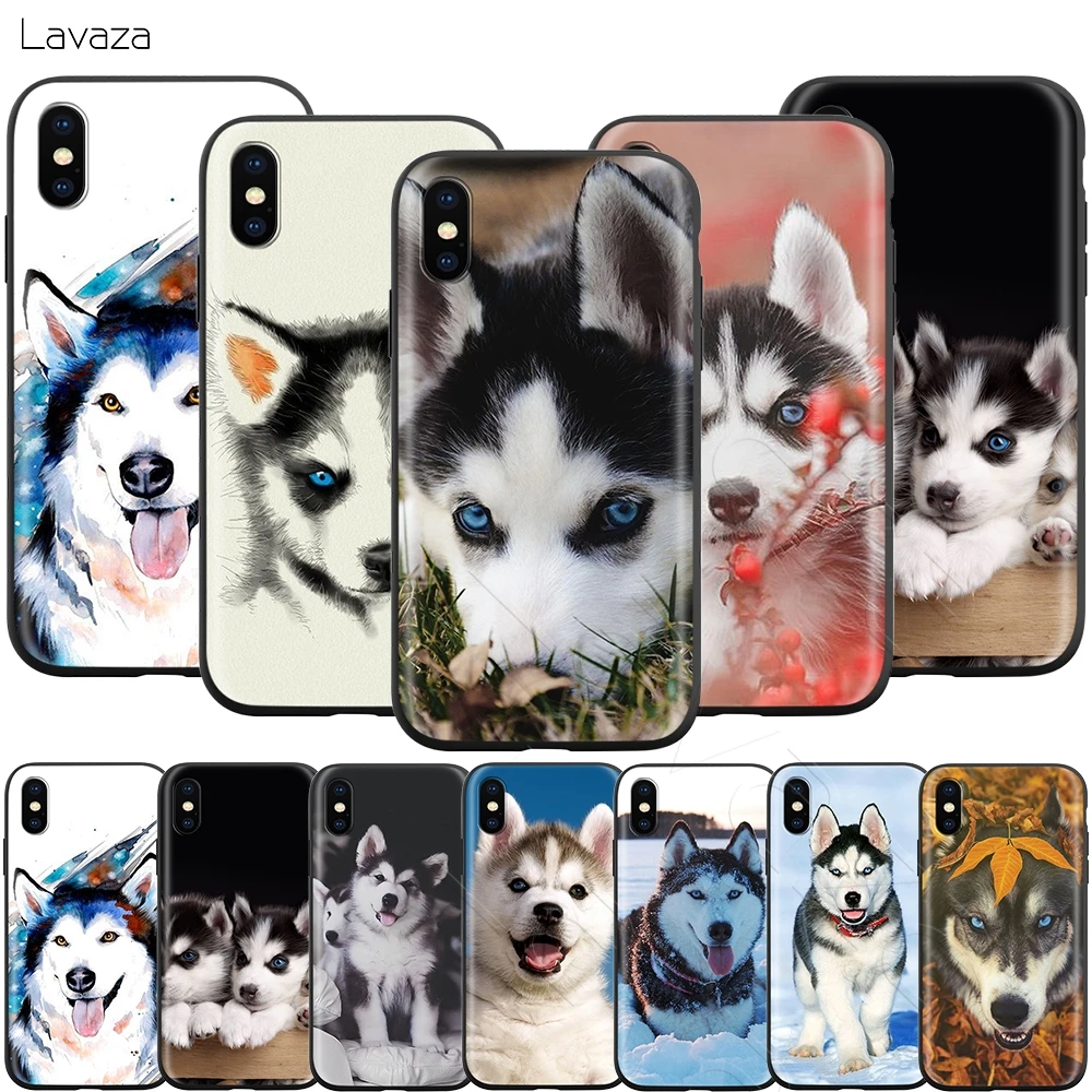 Lavaza Animal Husky Puppy Dog Case for iPhone 11 Pro XS Max XR X 8 7 6 6S Plus 5 5s se |