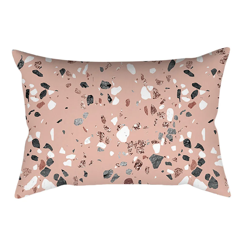 Розовое золото, розовый чехол для подушки квадратный наволочка украшения для дома мягкая кровать Декоративная наволочка крышка HX0109