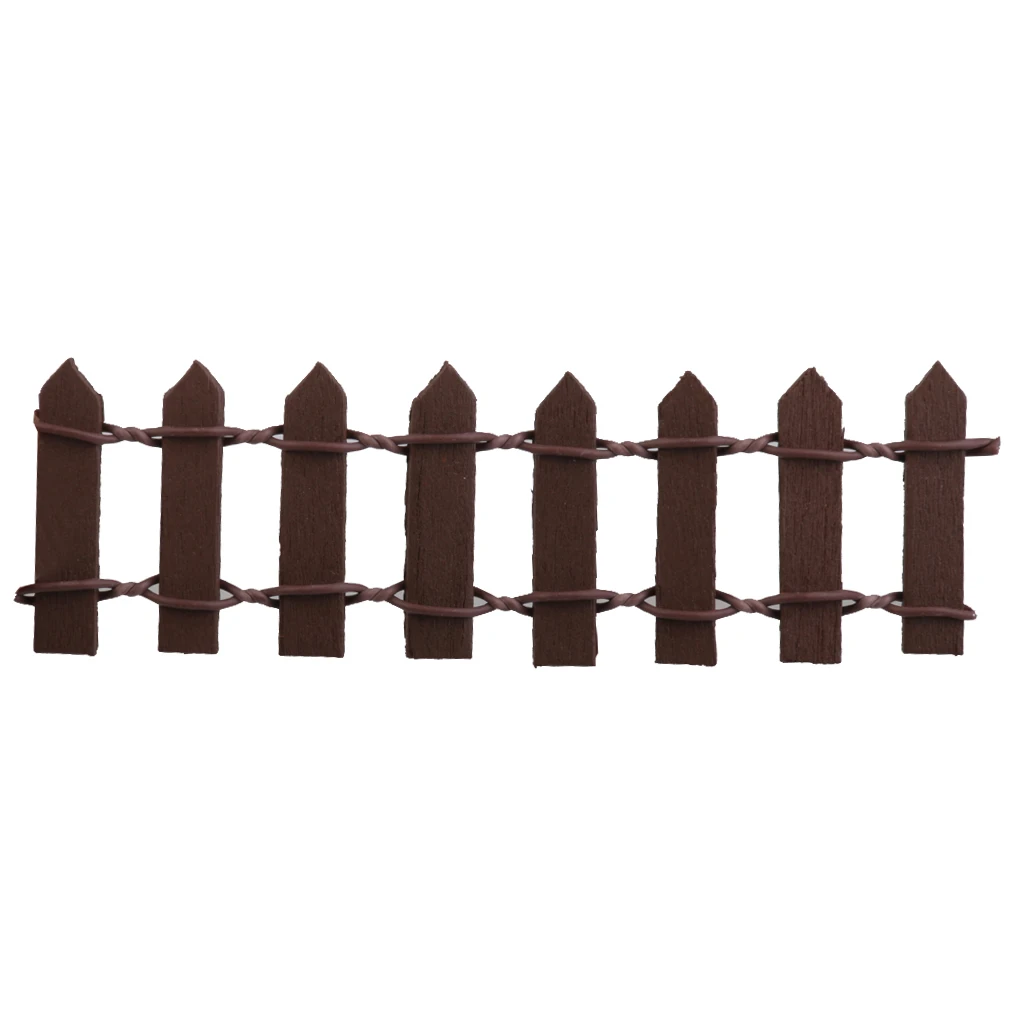 Mini Doll House Garden Picket Fence Micro Landscape Bonsai Terrarium Ornament  perfect for any miniature garden landscape DIY 