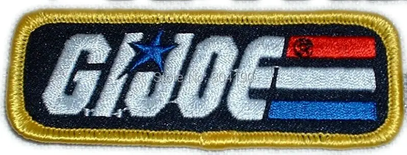 

3.5" G.I. GI JOE Name LOGO Iron On Patch Movie TV Series Costume Sew On Embroidered Badge Applique Fashion Clothing
