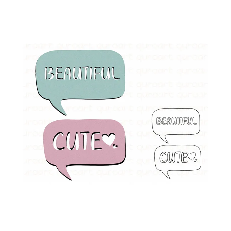 

Naifumodo Cuts Dies Message Letters Metal Cutting Cover for DIY Scrapbooking Card Album Embossing Die Cut New Template