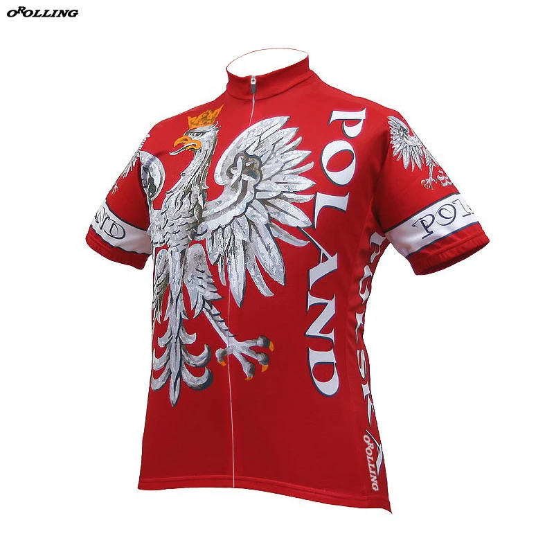 

2018 New Classical Polska Poland Team Red Maillot Cycling Jersey Customized Orolling