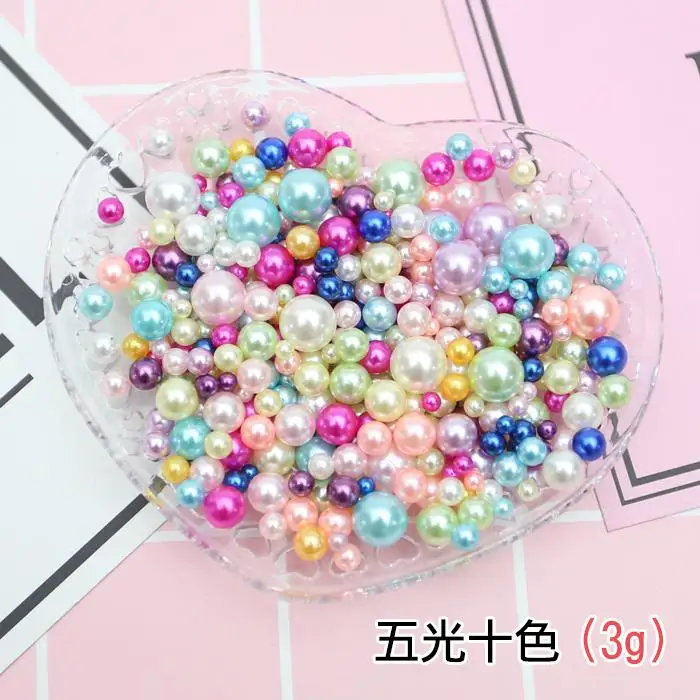 120pcs Acrylic Imitation Pearls For Crafts Mix 2.5-8mm No Hole Art