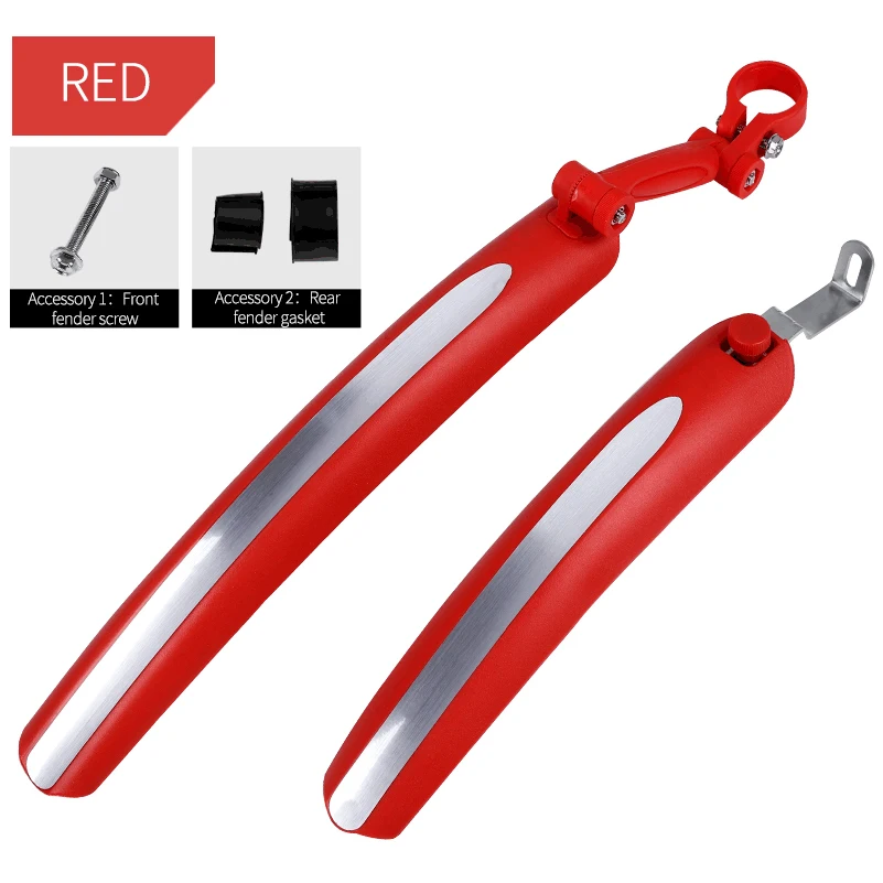 WEST BIKING 700c Road Bicycle Wings Front Rear Mudguard Plastic Bicycle Fender Mud Guards Set Wings For Bicycle Accessories