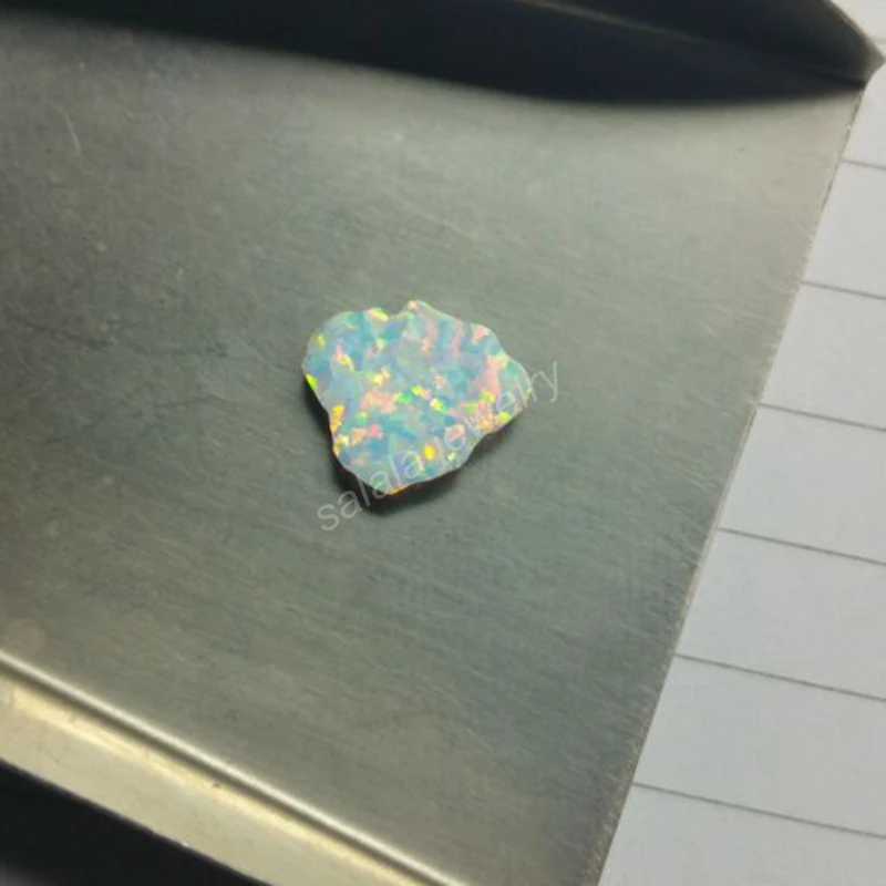 

50 pcs /lot Free Shipping 10X14mm Synthetic drilled Kauai Island Cabochon Fire Opal Stone for Opal Necklace & Pendant