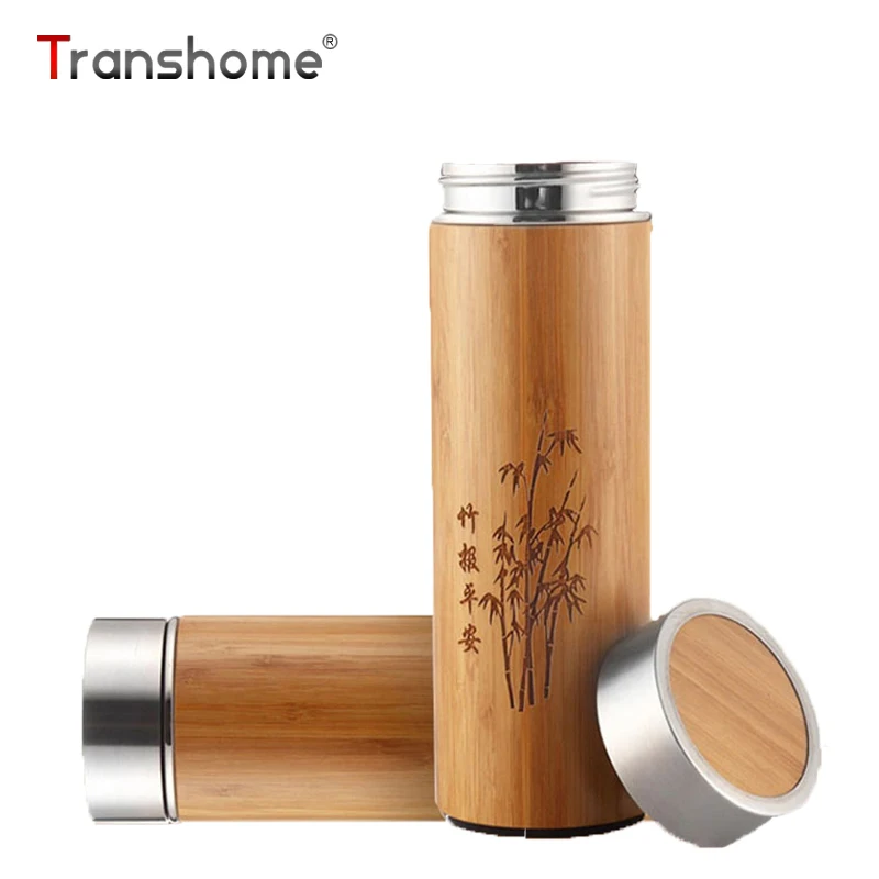 bamboo thermo bottle