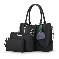 Модные брендовые женские сумки 3/комплект женские сумки из кожи большая сумка через плечо bolsas женские сумочки и сумки