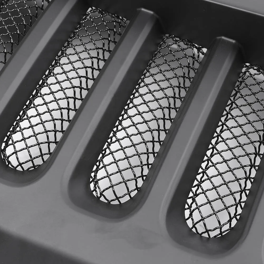 Front Rugged Eagle Eye Grill Insect Proof Mesh Grille For Jeep Wrangler JK 2007-2017
