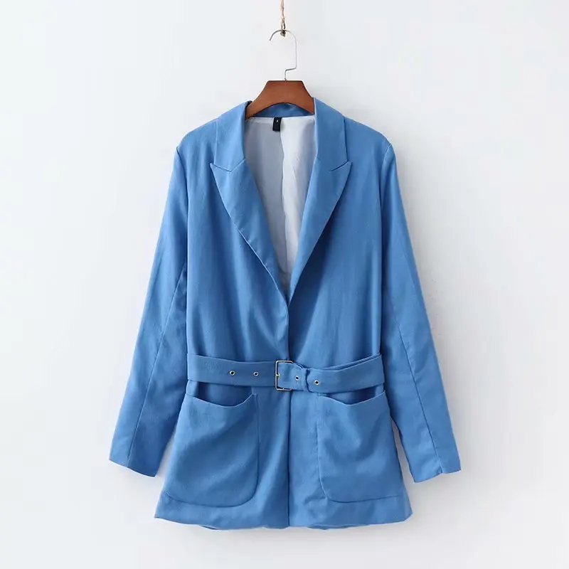 

Women popular new XD70-2102 European and American fashionable wind-cotton linen suit jacket
