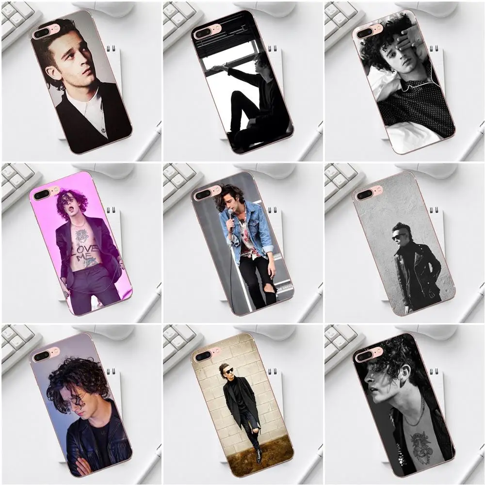 

Qdowpz Soft TPU Cover Cases Matty Healy The 1975 For iPhone 4 4S 5 5C SE 6 6S 7 8 Plus X XS Max XR Galaxy A3 A5 J1 J3 J5 J7 2017