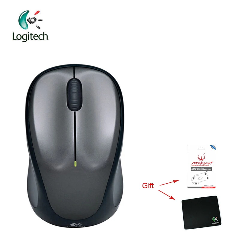 

Logitech M235 Wireless Gaming Mouse with Nano Receiver 1000DPI for Mac OS/Windows Support Official Agency Test + Free Gift