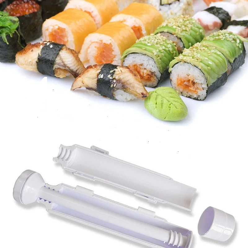 Roller Sushi Roll Mold Making Kit Tools Bazooka Rice Meat Vegetables DIY Kitchen Gadgets Accessories Supplies Stuff | Дом и сад