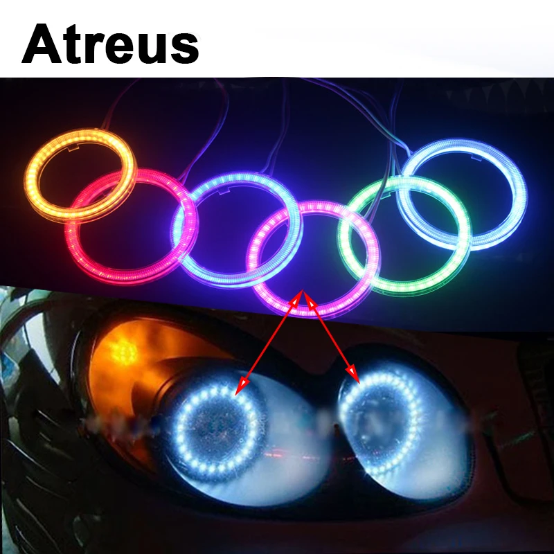 

Atreus 2PCS For Lexus Honda Civic Opel astra h j Insignia Mazda 3 6 Kia Rio Ceed Volvo Lada Car LED Angel Eyes COB DRL Lights