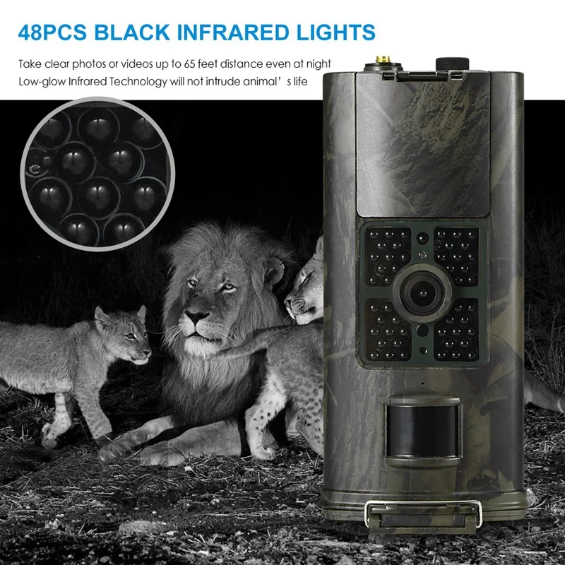 2G Gsm Wild Hunting Camera Traps Photo Hc700M 16Mp 1080P Mms Infrared Night-Vision Video Cameras Surveillance