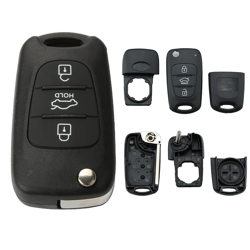 

Car Key Shell 3 Buttons Flip Folding Remote for KIA Rondo Sportage Soul Rio S161C Key Cover Automotive Remote Control Dropship