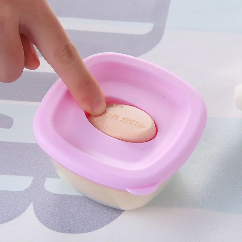 Детские обучающая тарелка для кормления крышкой с ложкой твердых Кормление блюд Еда контейнер новорожденных посуда Младенческая Еда посуда