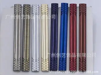 

40pcs/5sets Stainless Steel Tie Clips Bright Surface Laser Grid Tie Clips Tie Pin Bars Tie Clasp Men's Jewelry Accessory Gift