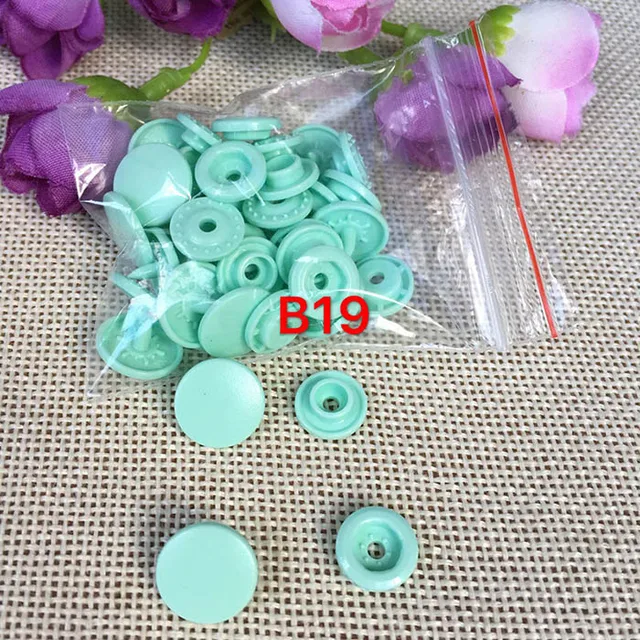 50sets 2MM Round Plastic snap ButtonT5 baby clothes Diaper Buttons