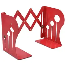 Creative Adjustable Bookshelf Black Metal Office Non-slip Magazine File Book Stand Rack Library Home Study Decoration Bookends