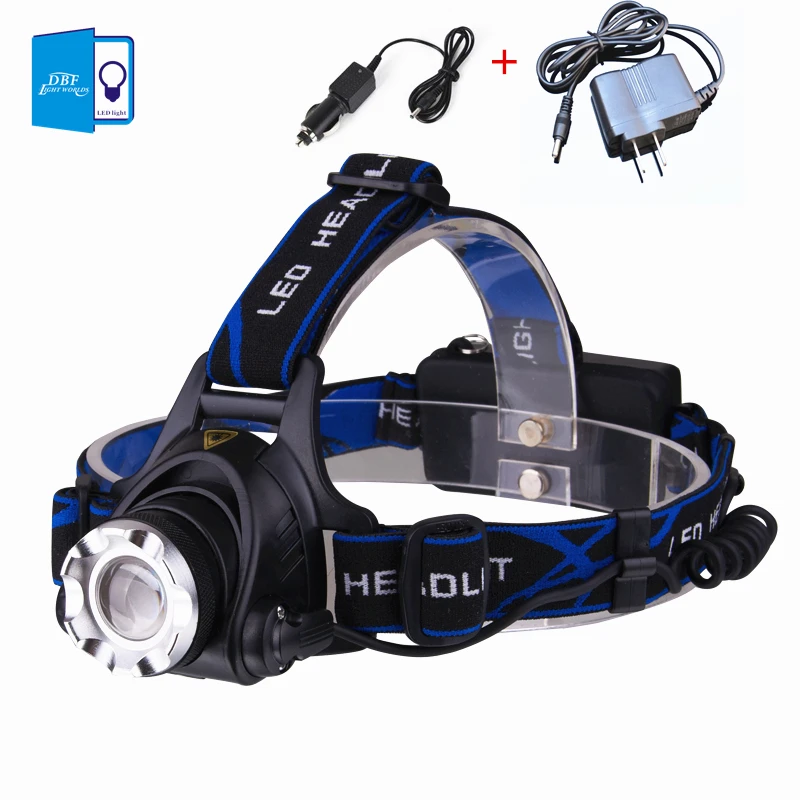 [DBF] Head light Cree Q5 Headlamp 18650 Battery Powered Headlights lamp lights with 3 Modes