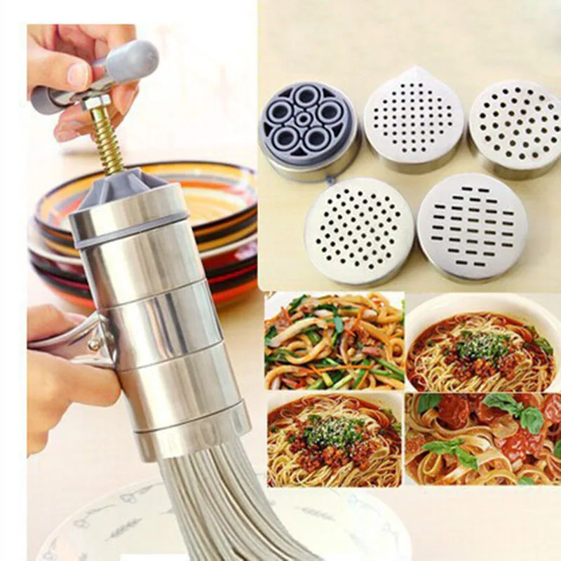 Manual Kitchen Pasta Noodle Maker Spaghetti Press pates Machine Vegetable Fruit Juicer Pressing Machine C2