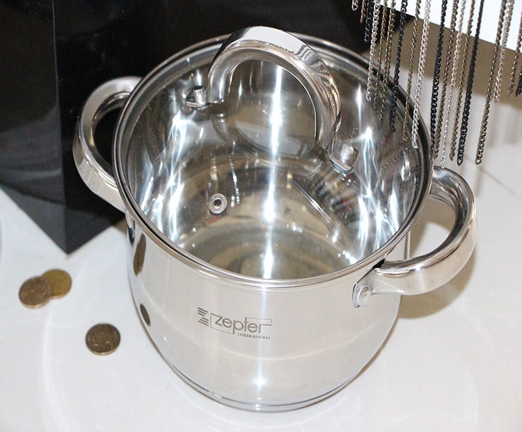 Композитный многофункциональный набор посуды из нержавеющей стали 12 шт., антипригарная сковорода для супа