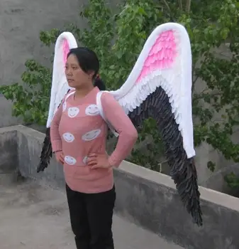 

New Large size Angel Feather Wings ruslana korshunova models-show/performance COS wedding feather wing EMS/DHL Free shipping