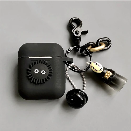 Bluetooth наушники силиконовый чехол для Apple Airpods 1 2 Аксессуары Милый Мультфильм защитный чехол сумка коробка кольцо для ключей - Цвет: style C