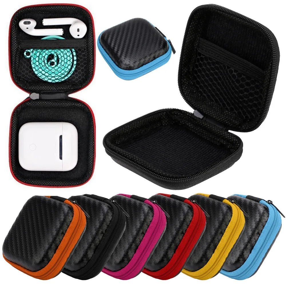 

For Apple Airpods Earphone Holder Case Storage Box Size Holder Hard Shell EVA Carrying Headphone Earbuds 5*