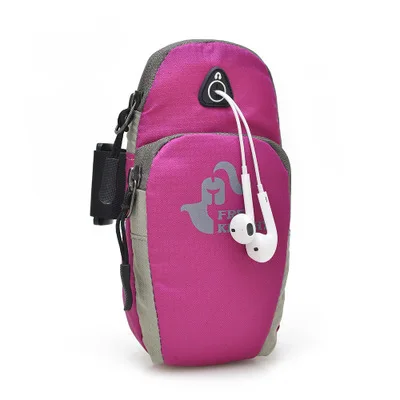 Унисекс Беговая сумка для бега для мужчин и женщин спортивный браслет для тренажерного зала Повязка Чехол для iphone 6/6 Plus - Цвет: 2