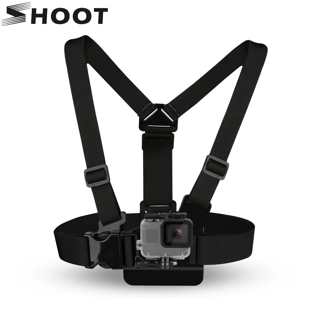 SHOOT Adjustable Harness Chest Strap Mount For GoPro Hero 7 6 5 4 SJCAM SJ4000 h9 Eken Yi 4K Camera Strap for Go Pro 6 Accessory SHOOT Adjustable Harness Chest Strap Mount For GoPro Hero 7 6 5 4 SJCAM SJ4000 h9 Eken Yi 4K Camera Strap for Go Pro 6 Accessory