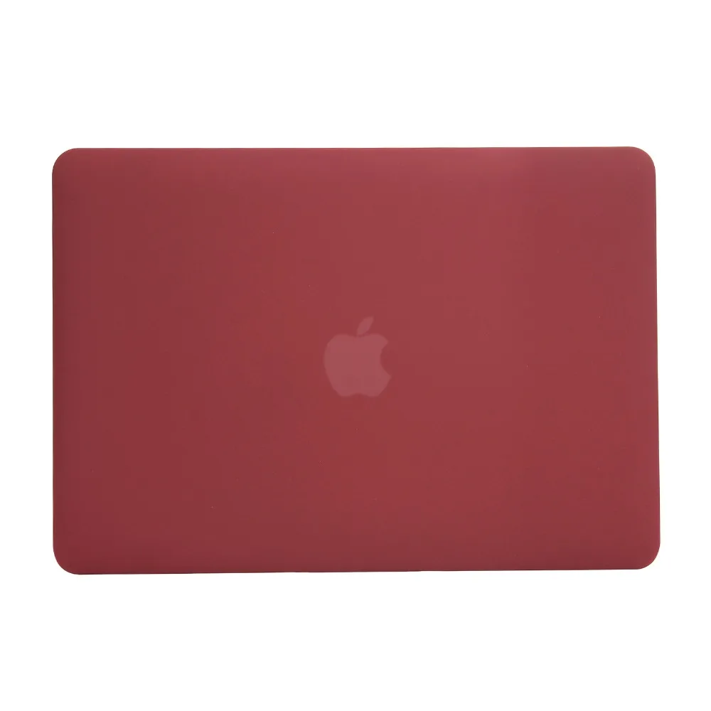Винно-красный чехол для Macbook Air Pro retina 11 12 13 15 матовый чехол для ноутбука Macbook Pro 13 15 A1989 A1990 чехол для ноутбука