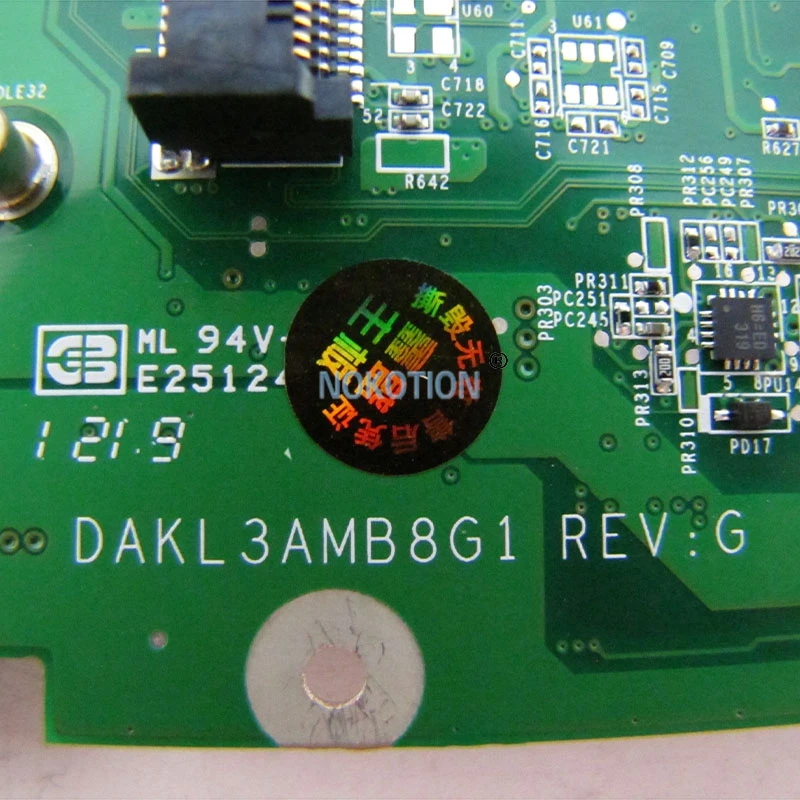 NOKOTION 11S1102136 DAKL3AMB8G1 материнская плата для ноутбука lenovo y560 HM55 DDR3 HD5730 графическая основная плата работает