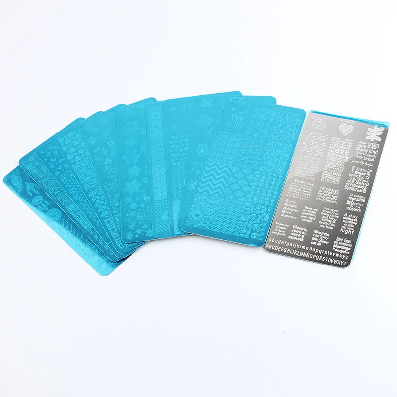 1 шт. штамповочные пластины цветок бабочка тема Штамповка ногтей пластина для DIY