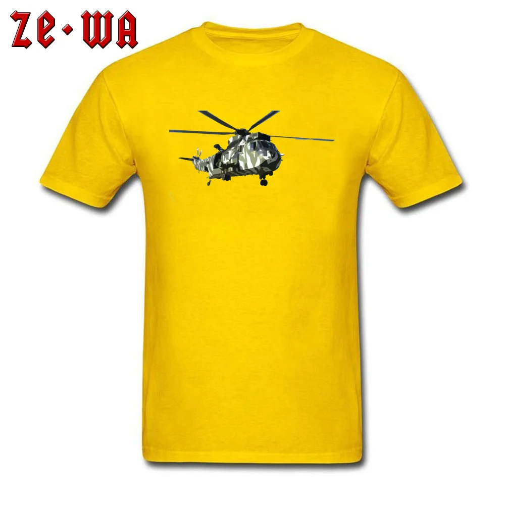 Geek helicopter 41808 T Shirt Special Labor Day Short Sleeve O-Neck Tees 100% Cotton Men Crazy Tees Top Quality helicopter 41808 yellow