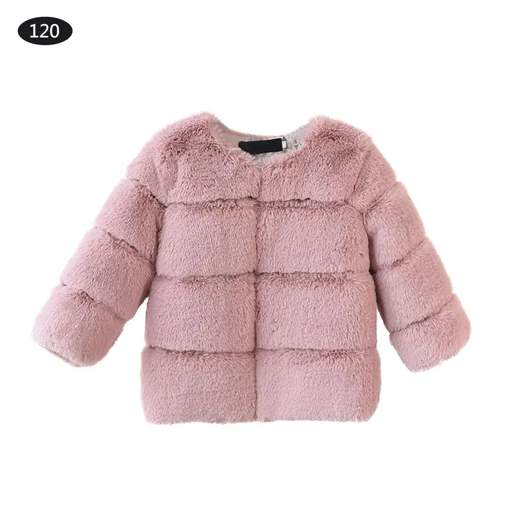 Новая осенне-зимняя одежда для маленьких девочек, жилет, пальто с искусственным мехом, меховое флисовое пальто, пышная теплая куртка, верхняя одежда