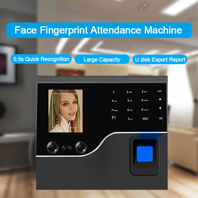 

Eseye USB/TCPIP Fingerprint Time Attendant System Samrt Digital Time clock Fingerprint Face Access Control Machine