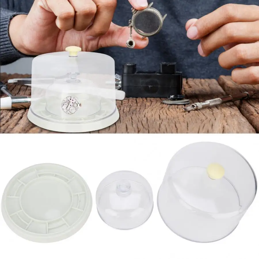 Профессиональные пластиковые часы Пылезащитная крышка Капа для держания часов запчасти для ремонта часов инструмент аксессуар для часовщика a