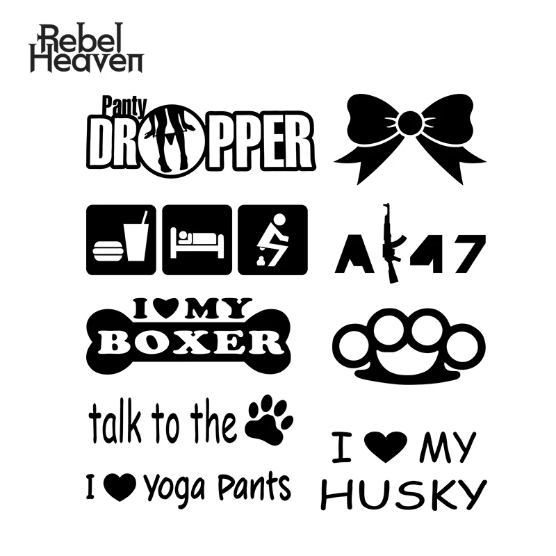Pink Skull Bones Bow Tie Skull funny car vinyl sticker decal window