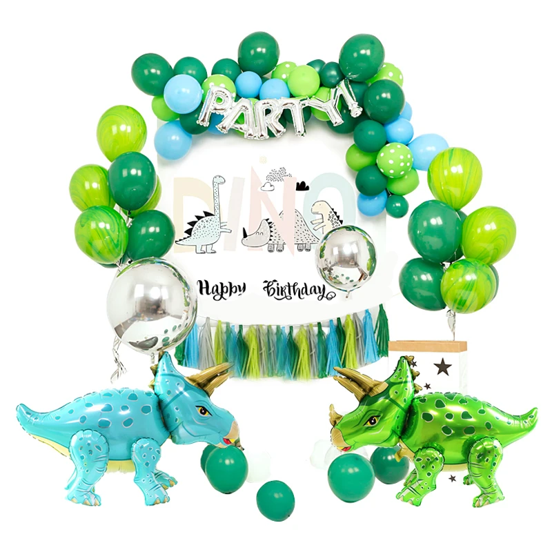 Dinosaurs Party Balloons Dinosaur Decoration Happy Birthday Party Decorations Kids Favors GIfts Jungle Party Decor Accessories