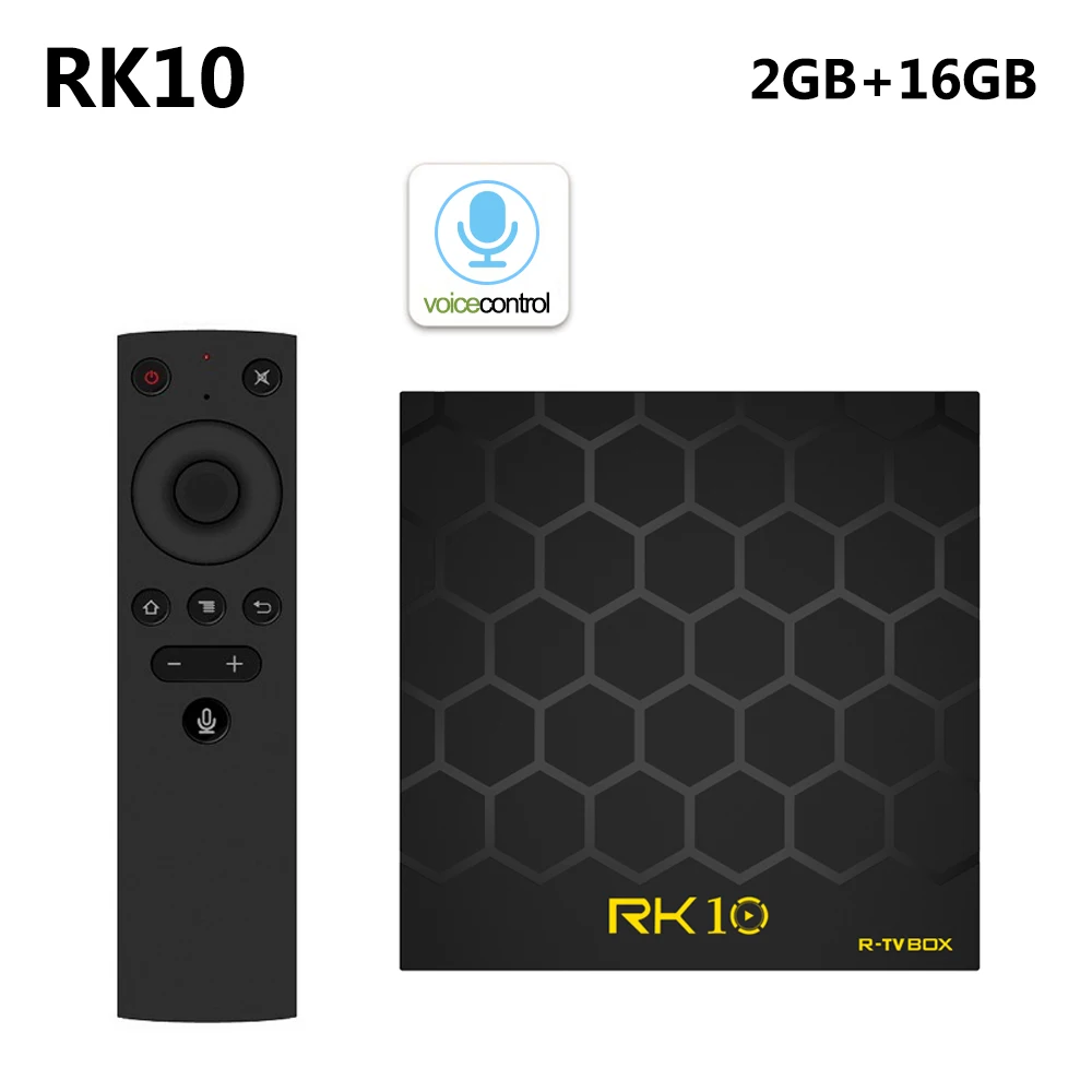 

RK10 Voice Control Android 7.1 TV BOX 2GB RAM 16GB ROM RK3328 Quad Core 4K HDR Media Player USB 3.0 2.4G WIFI Smart Set Top Box