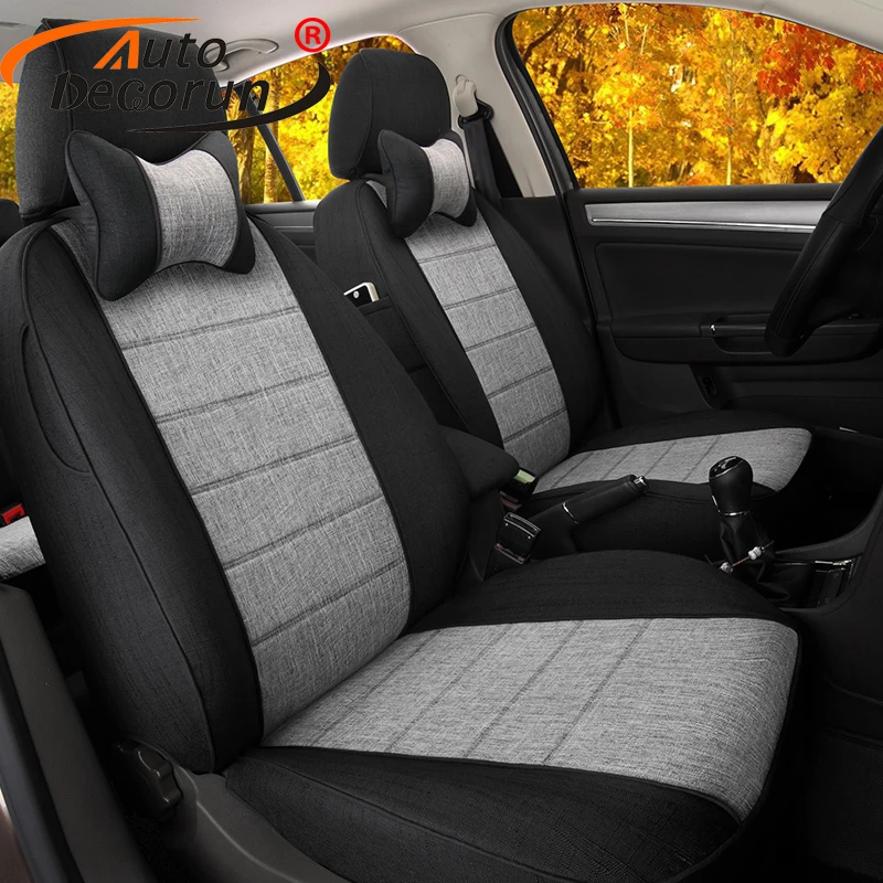 AutoDecorun индивидуальные льняной ткани чехлы на сиденья автомобиля Стайлинг для Acura RDX 2007 крышка сиденья внутренние аксессуары, сиденье протекторы