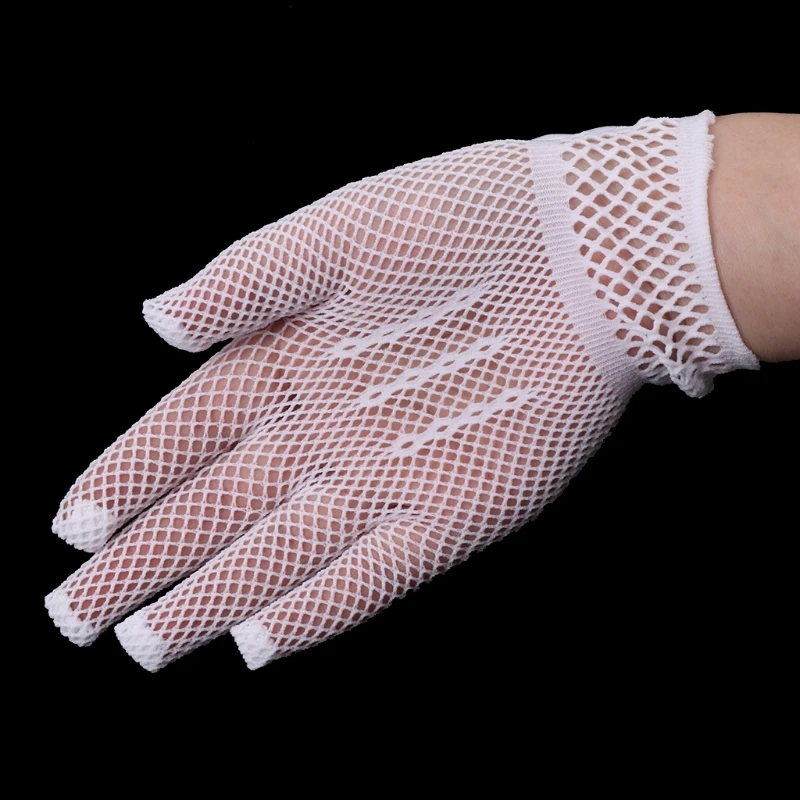 

Girls Gloves Princess Mesh Accessories Hollow Bow Knot Prom For Kids Bride