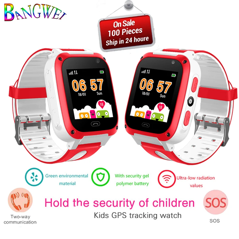 

New Children's Digital Smart Watch Voice Chat SOS Emergency Call Waterproof Kid Smart Watch Support SIM Card Reloj inteligente